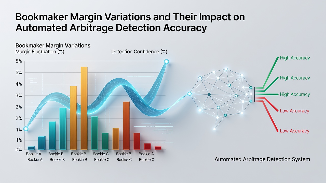 Automated arbitrage scanner interface displaying margin-adjusted probability calculations