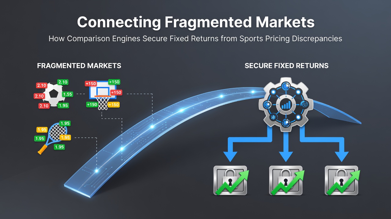 Comparison engines aggregating live sports odds across multiple international bookmakers to identify pricing variations