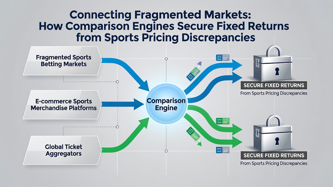 Dashboard view of a comparison engine highlighting an active pricing discrepancy across three different sportsbooks