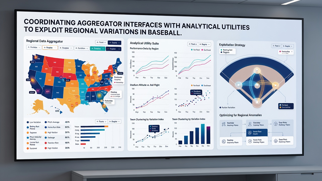 Analytical utility dashboard showing baseball line discrepancies and regional variation alerts