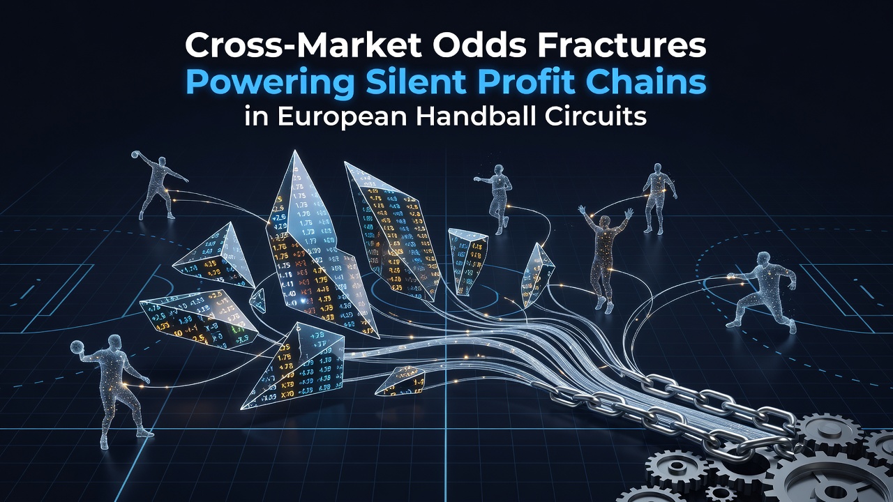European handball match with betting odds displayed on multiple screens showing market variations